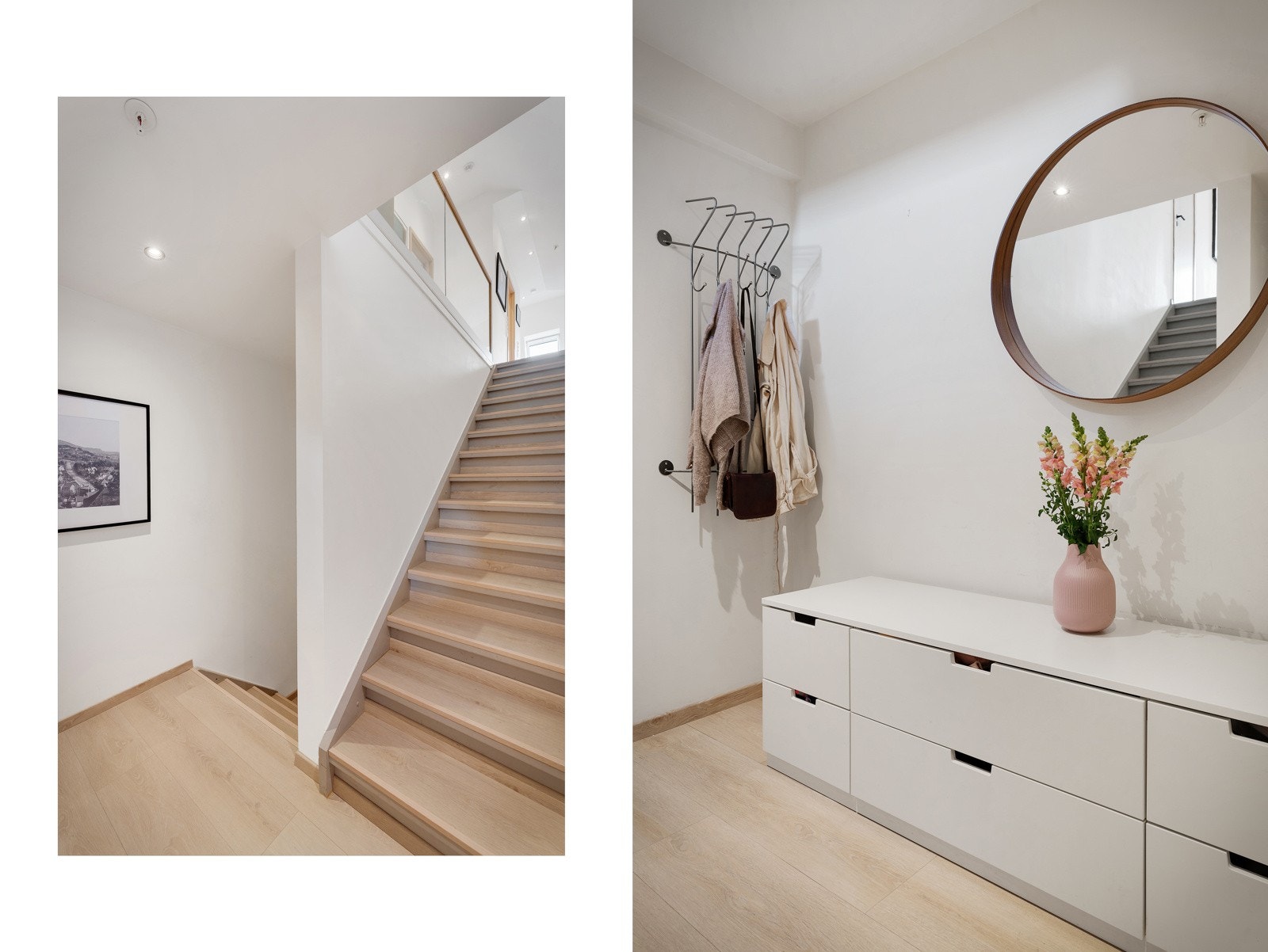 Gang og entré med plass til oppbevaring av yttertøy. Galleribilde