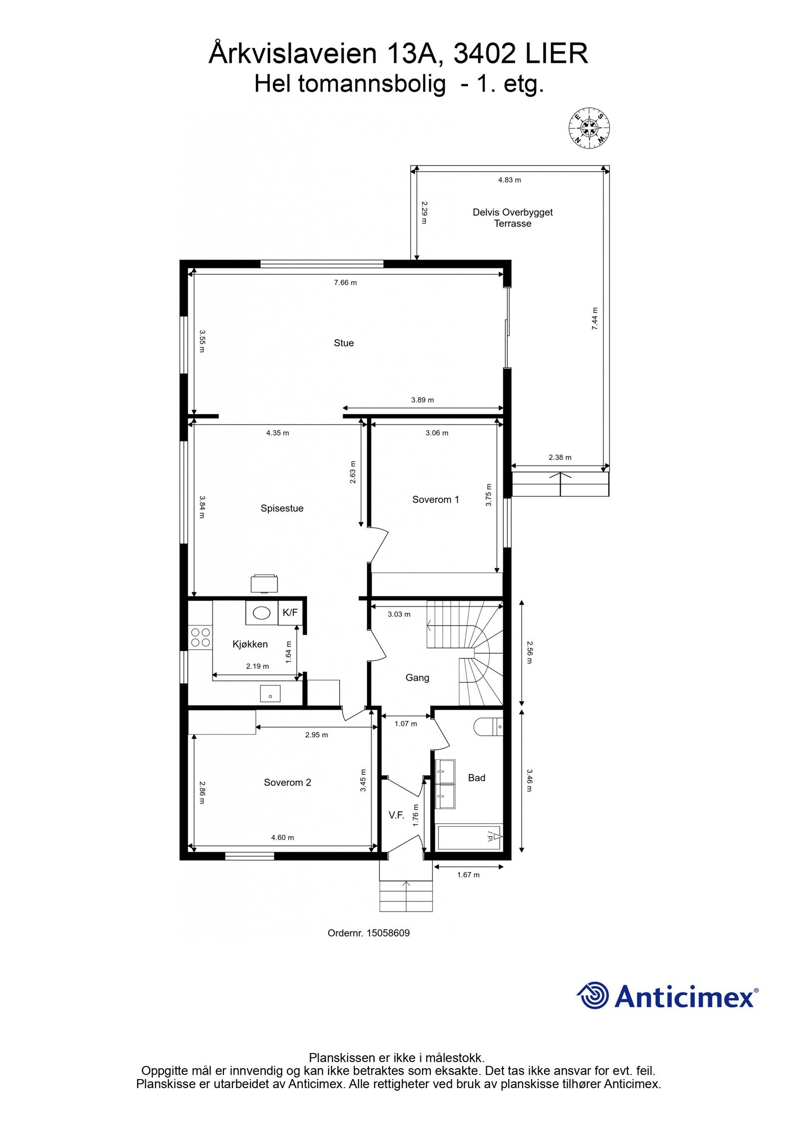 Plantegning - 1. etasje. Galleribilde