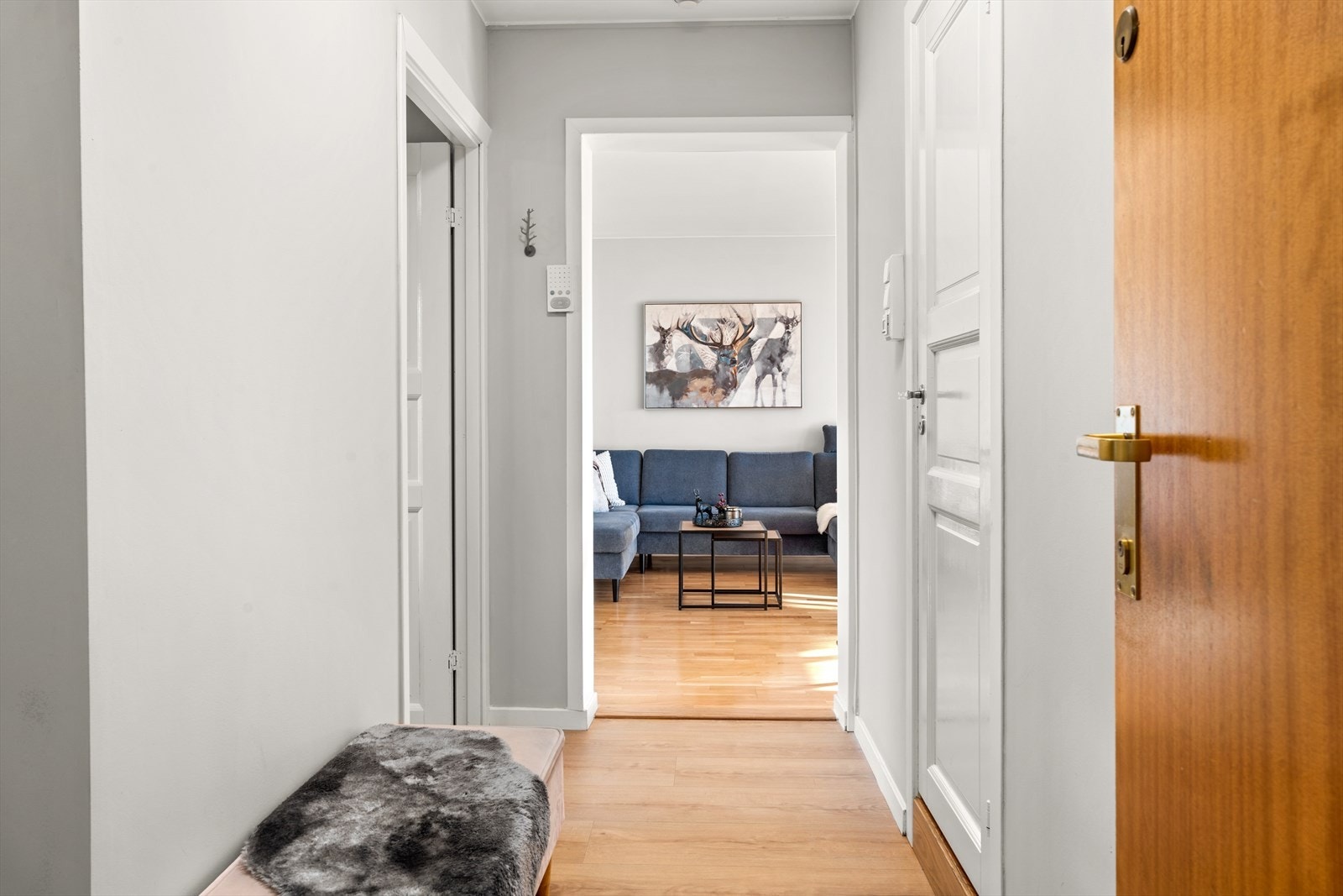 Romslig entrè. Galleribilde