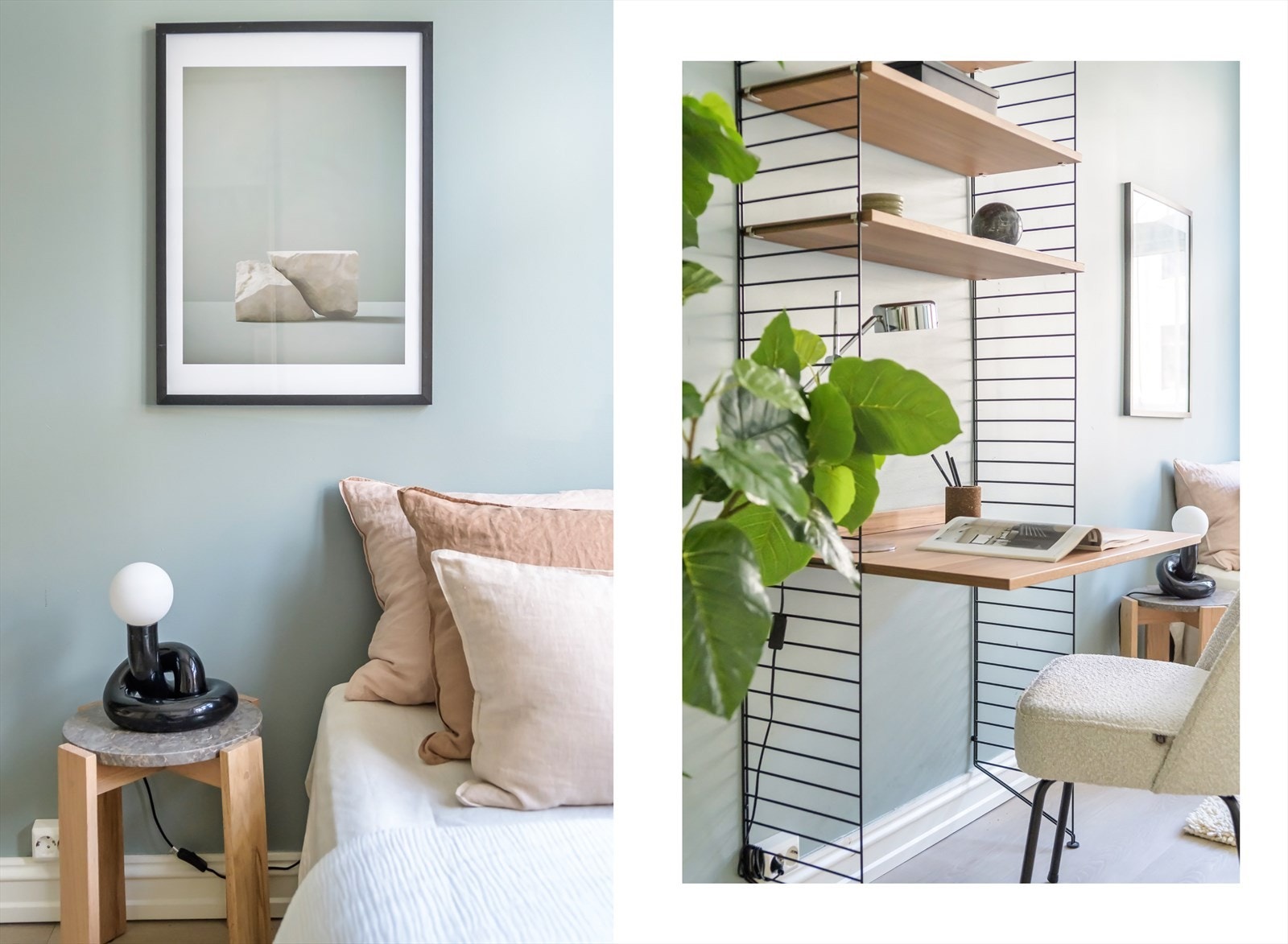 Soverommet har plass for seng, nattbord og annet møblement Galleribilde