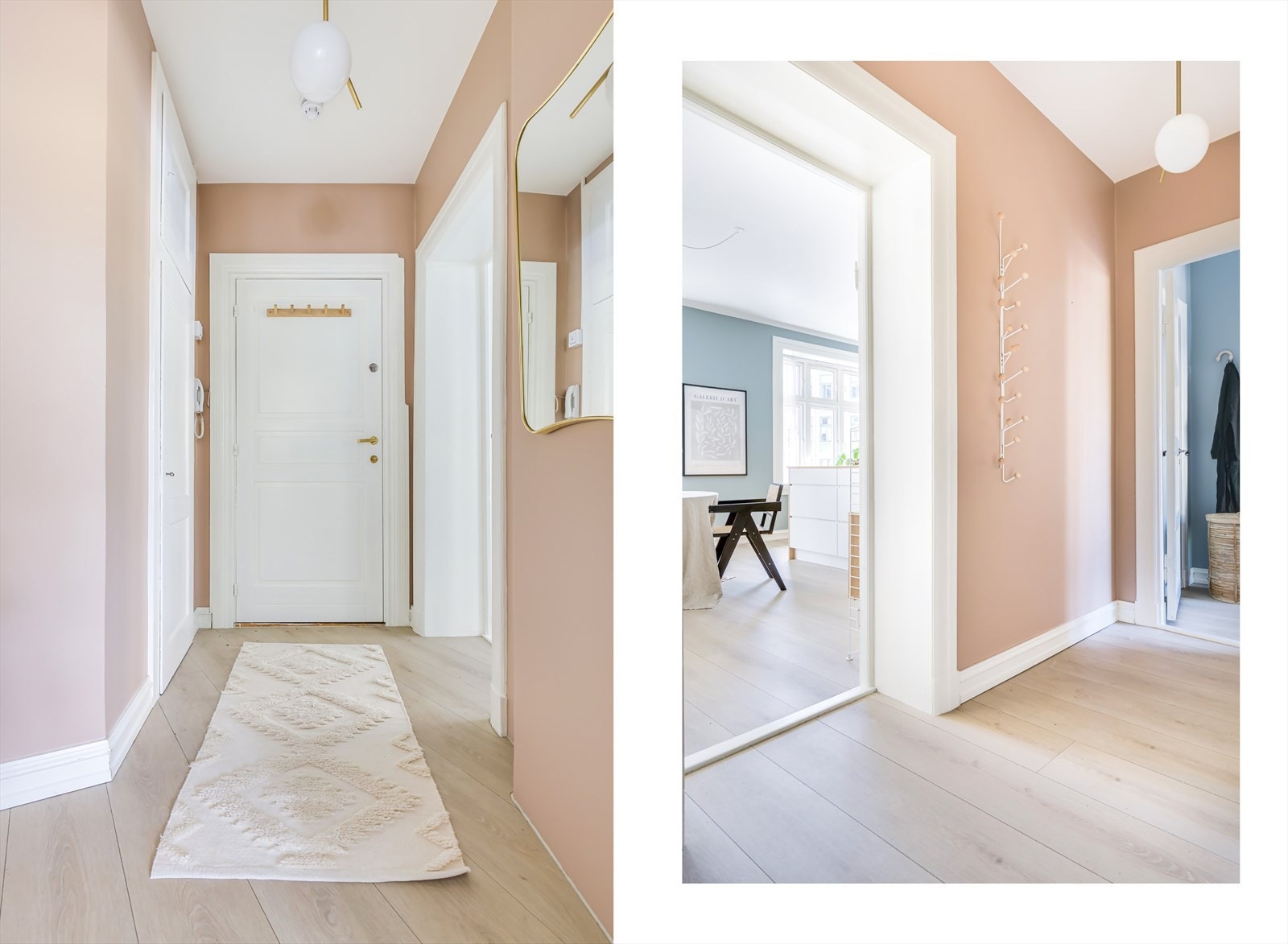 Hyggelig entré som er innredet med praktisk kott som gir meget god lagringsplass for klær, sko og andre eiendeler Galleribilde