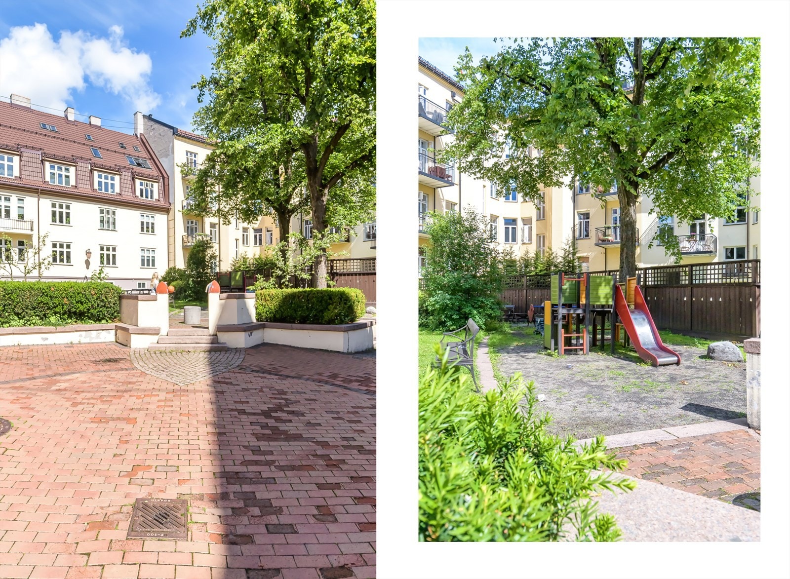 Bakgården er fantastisk, spesielt på sommerhalvåret og kan by på flere sitteplasser Galleribilde