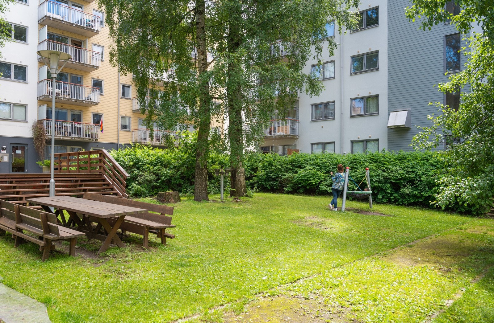 Her er det god plass til at både store og små kan nyte utendørslivet Galleribilde