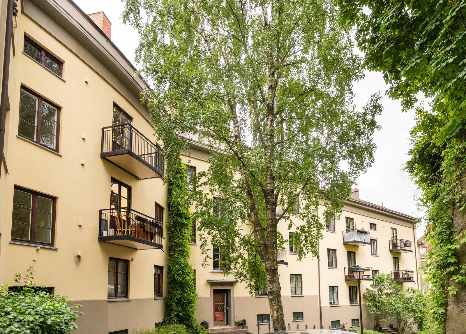 Veldrevet borettslag og hyggelig bakgård. Galleribilde