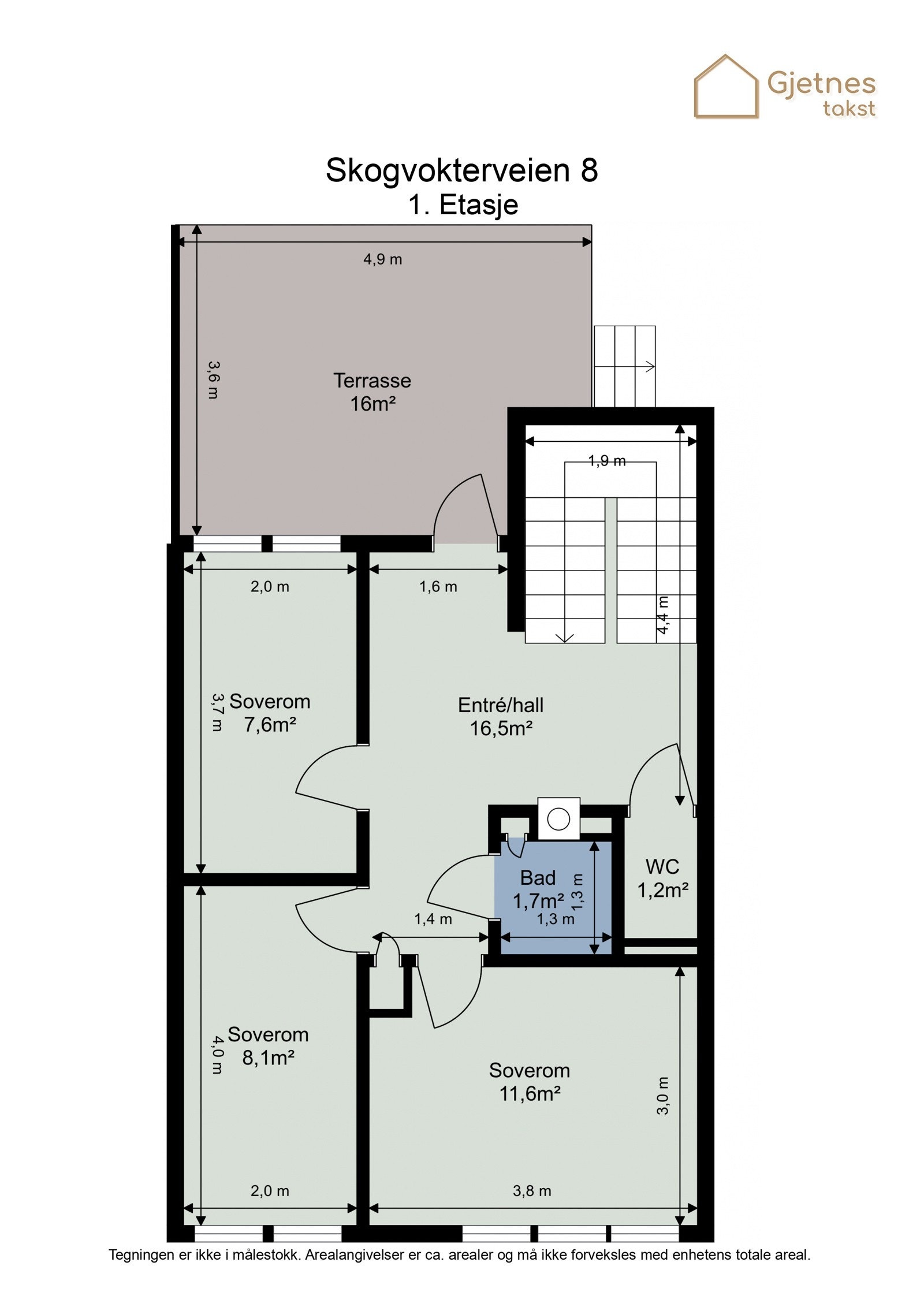Plantegning 1.etasje. Galleribilde