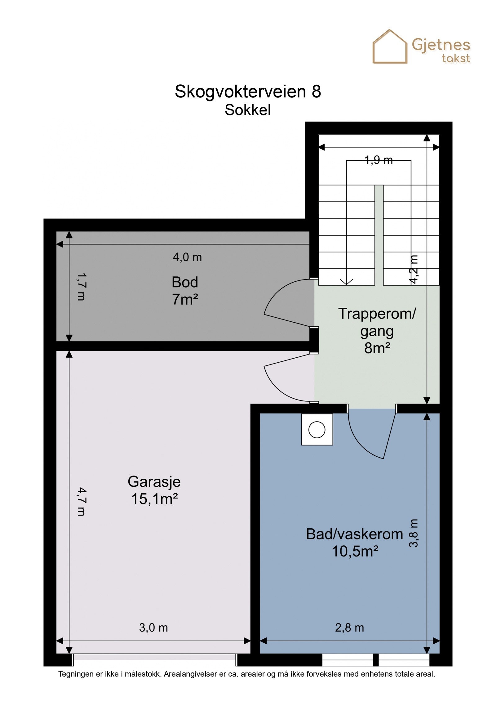 Plantegning sokkel. Galleribilde