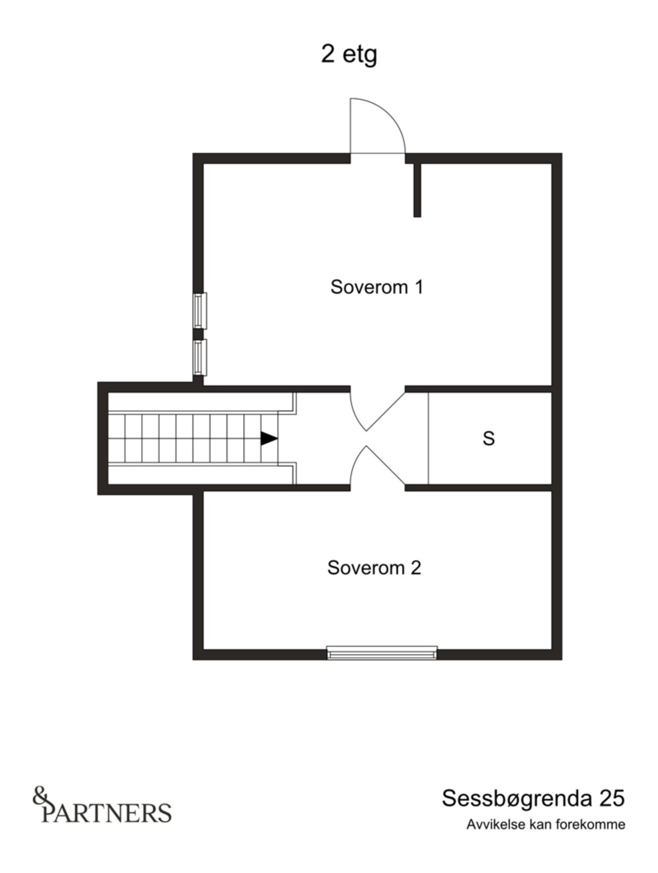 Plantegning loftsetasje Galleribilde