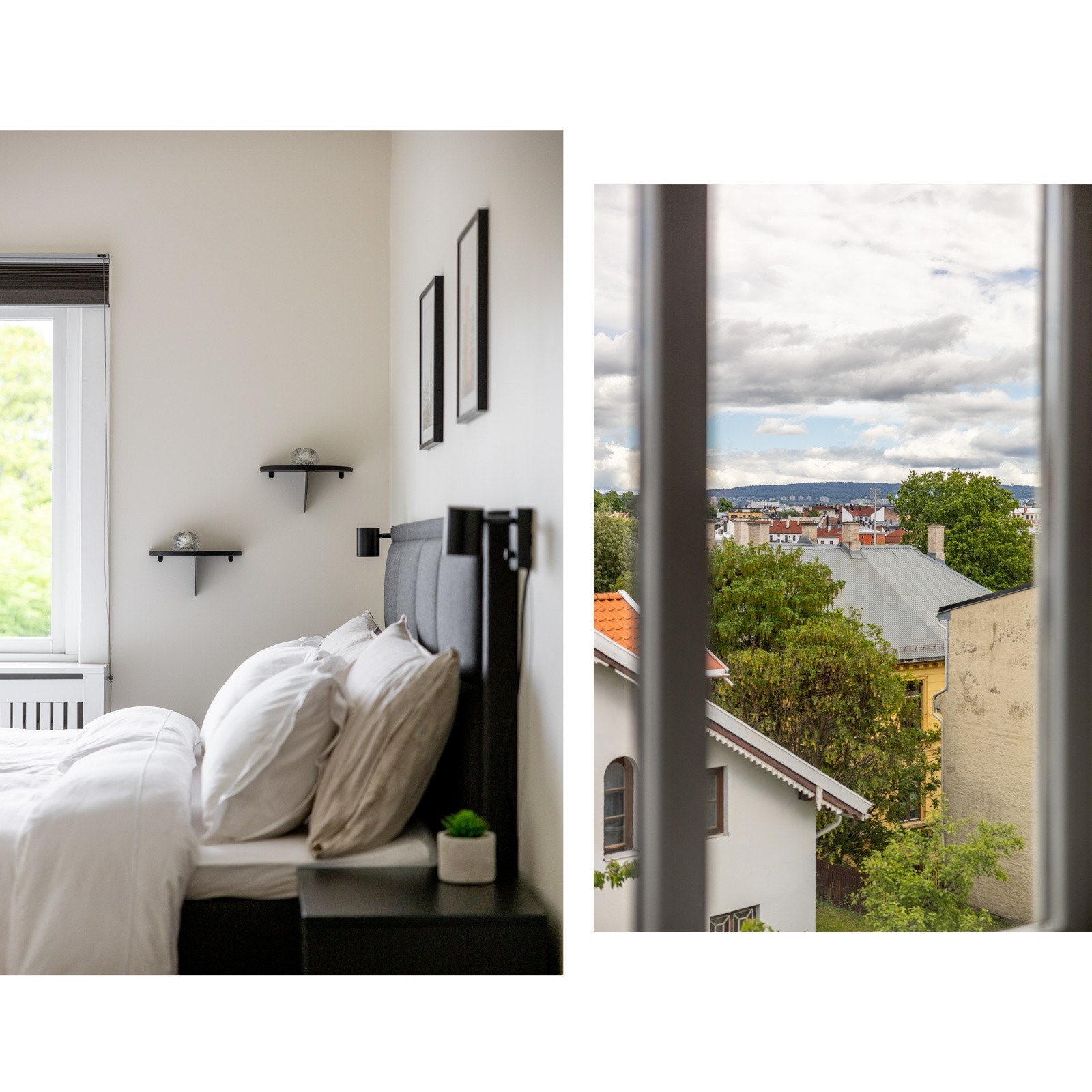 Alle soverom vender ut mot stille bakgård og har utsikt mot St. Hanshaugen. Galleribilde