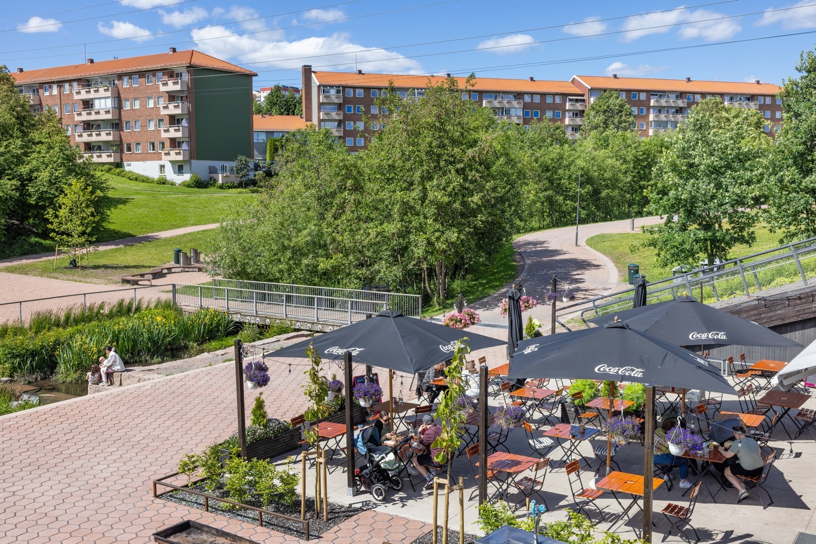 Paviljongen har fantastisk mat og alle rettigheter. Galleribilde