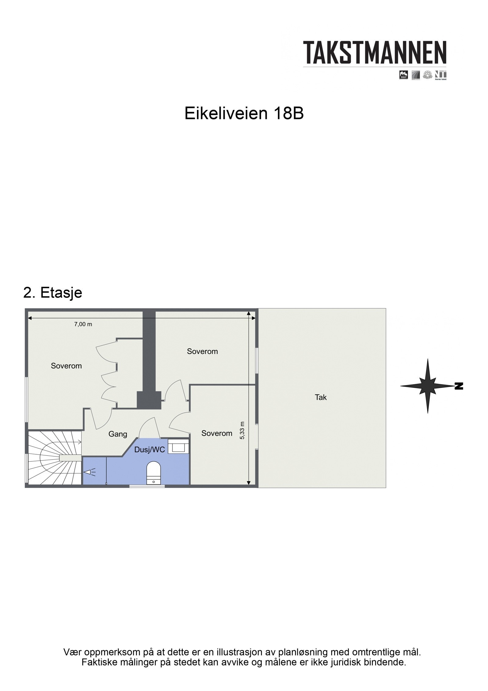 Plantegning 2 etg. Galleribilde
