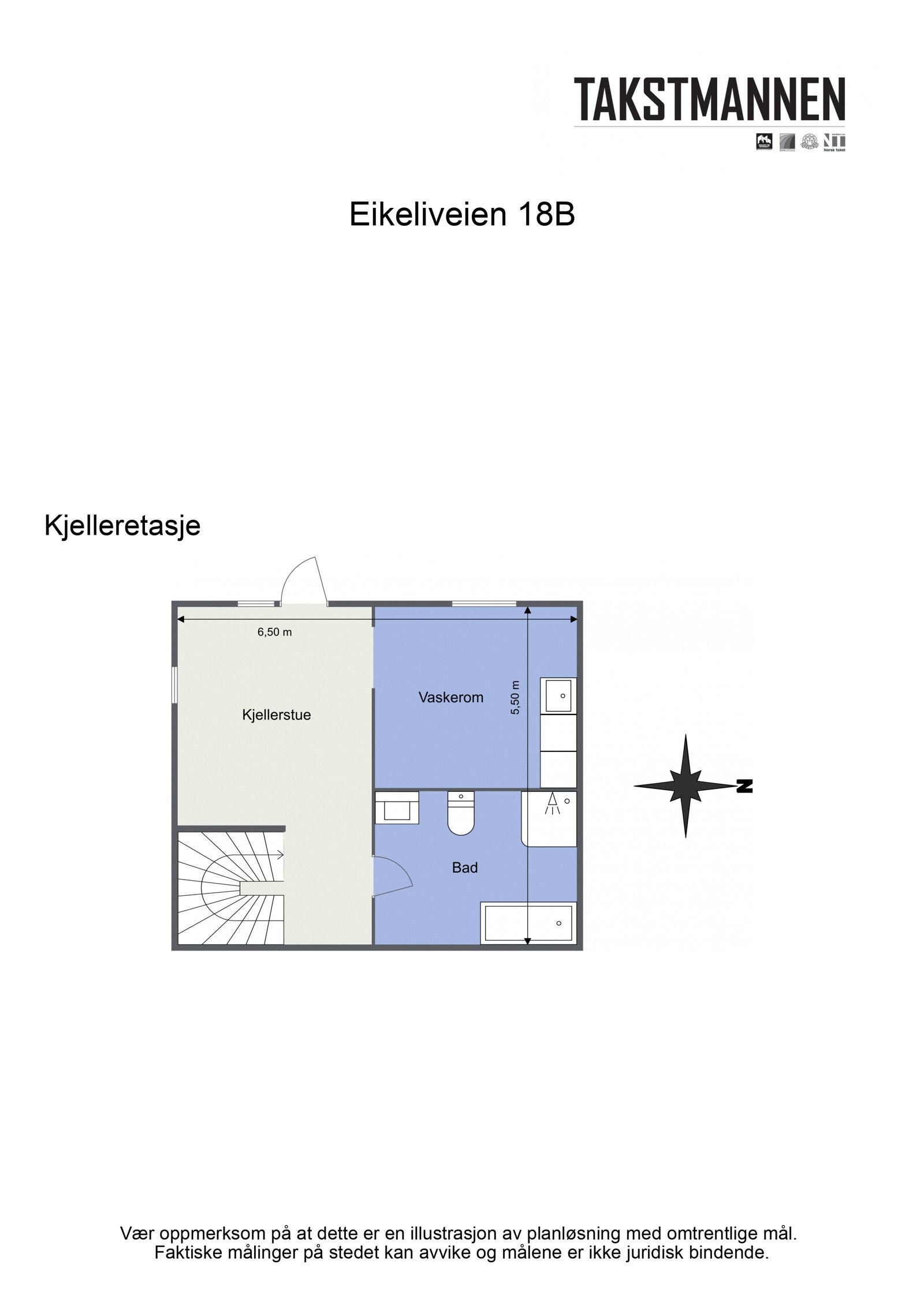 Plantegning underetasje. Galleribilde