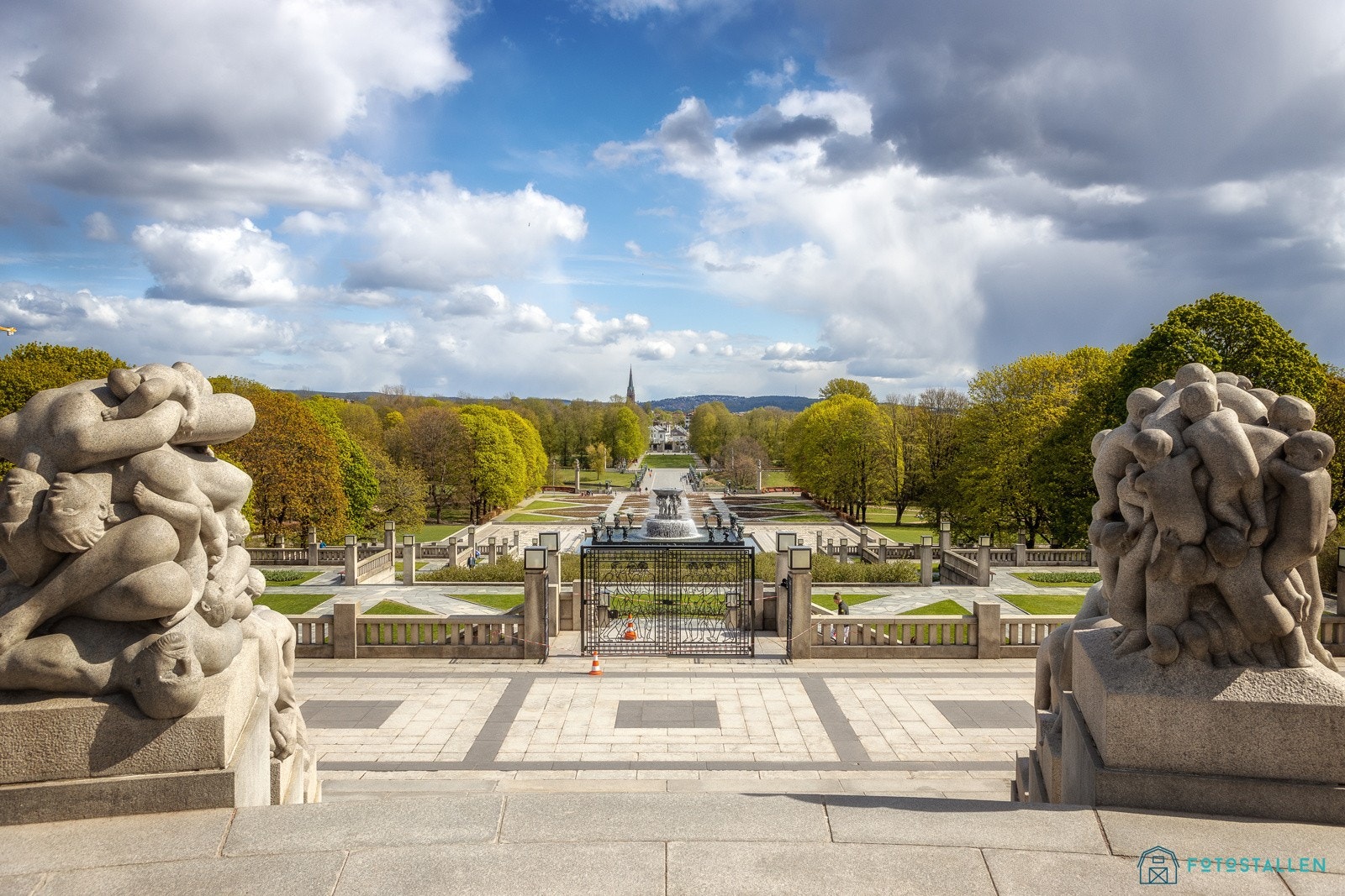 Bilfri gangvei fra aksjelaget opp til Vigelandsparken og Frognerparken. Galleribilde