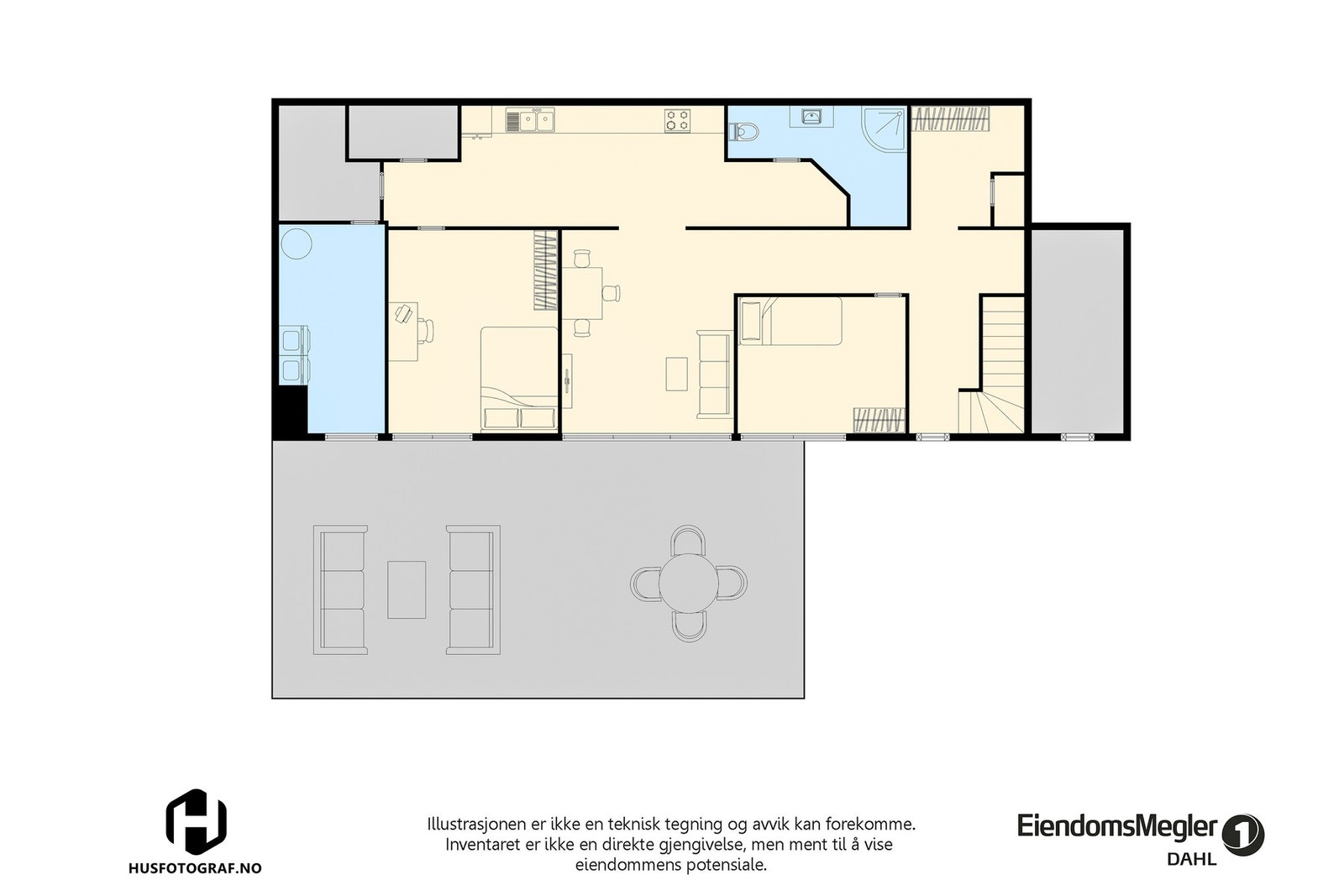 Plantegning underetasje Galleribilde