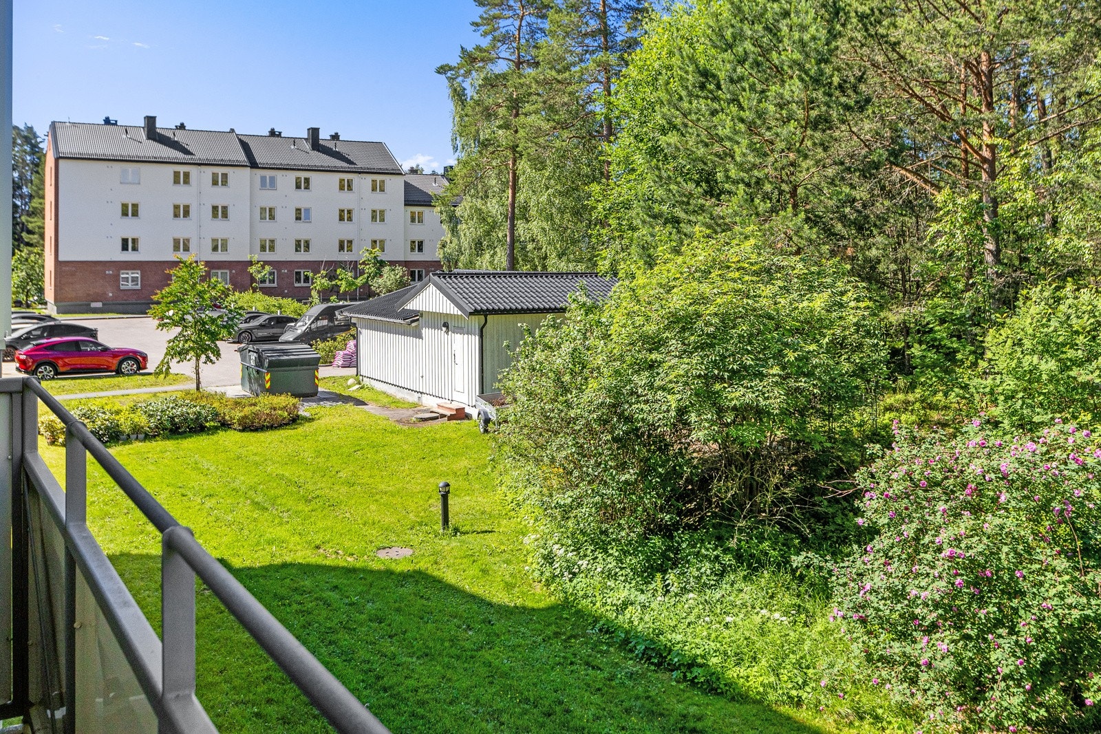 Utsikt fra balkongen Galleribilde