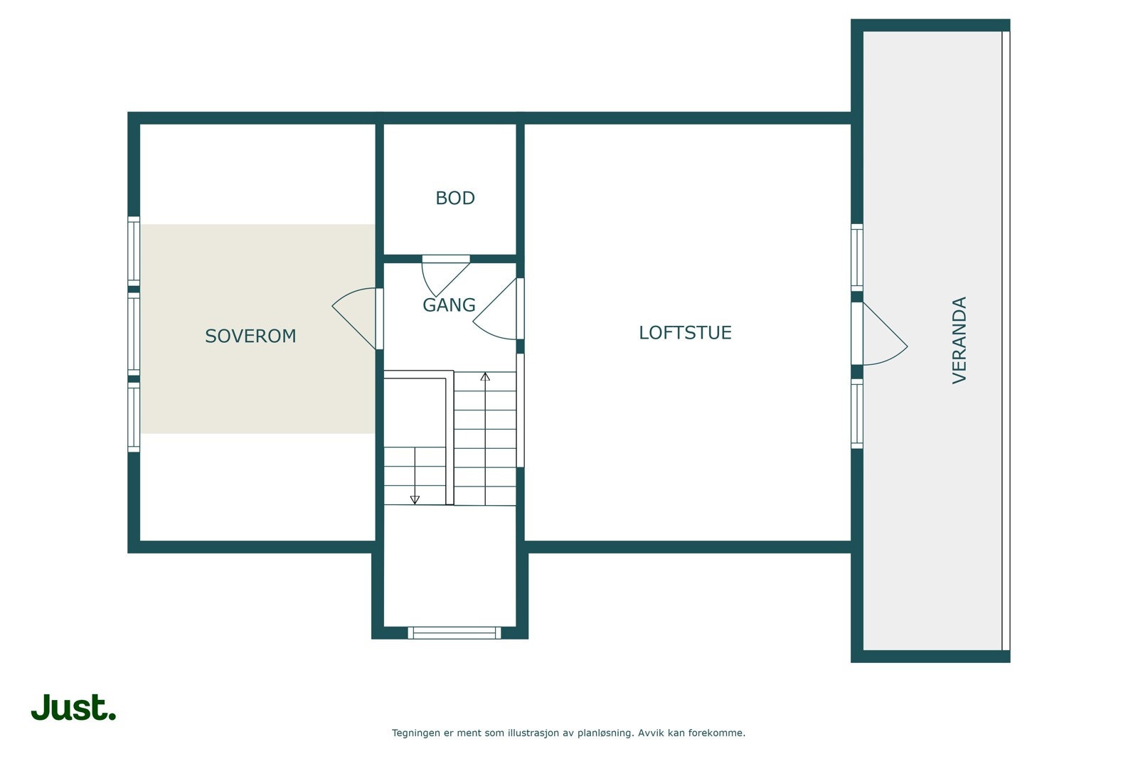 Planskisse loft Galleribilde