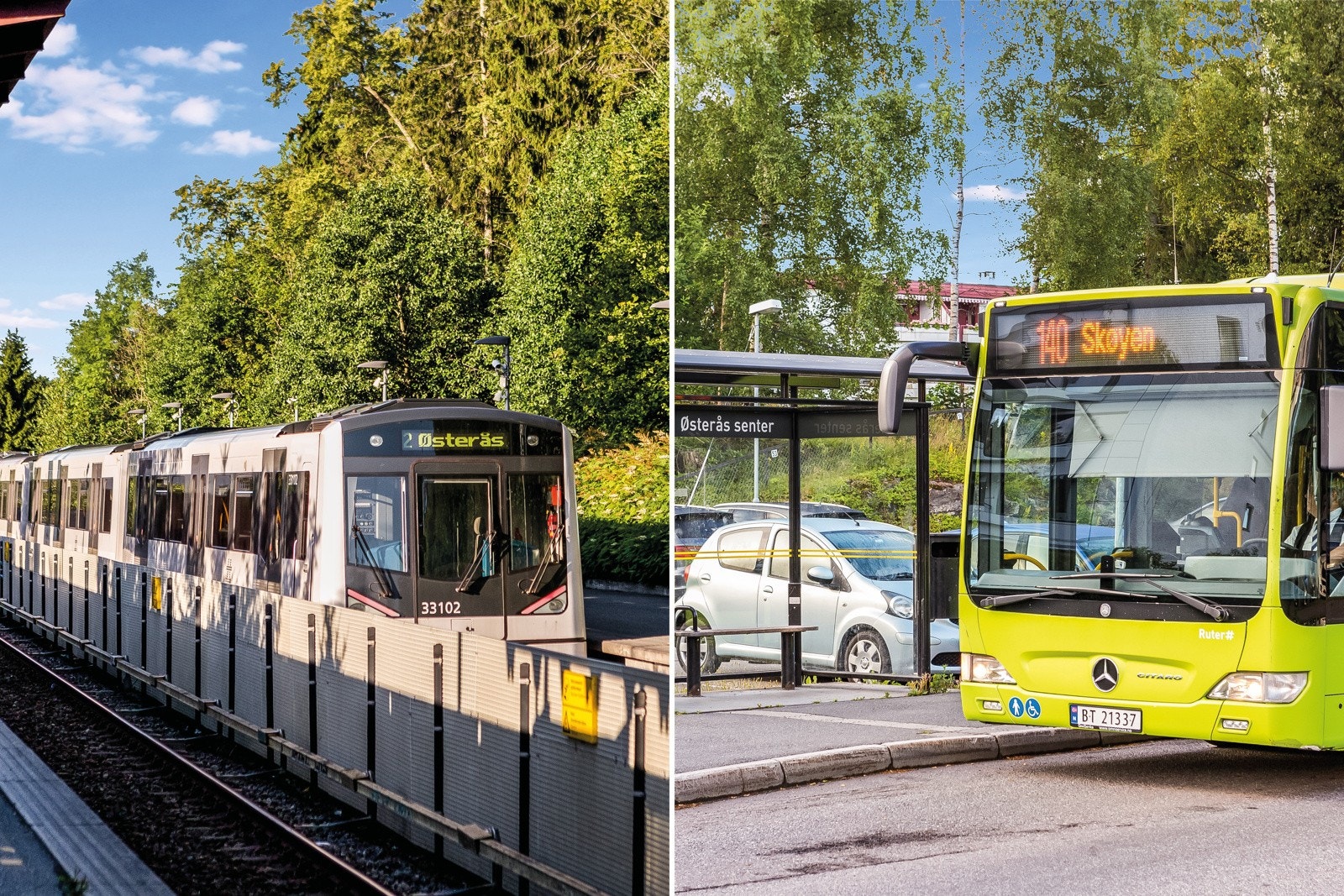 Det er kort vei til buss og T-bane Galleribilde