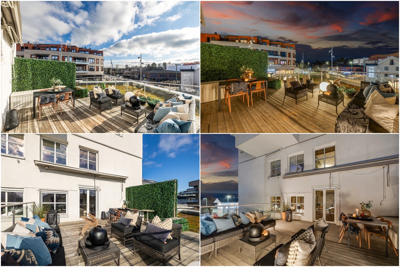 På terrassen er det elektrisk markise, utelys og stikkontakt. Det er tillatt med gass -og elektrisk grill Galleribilde