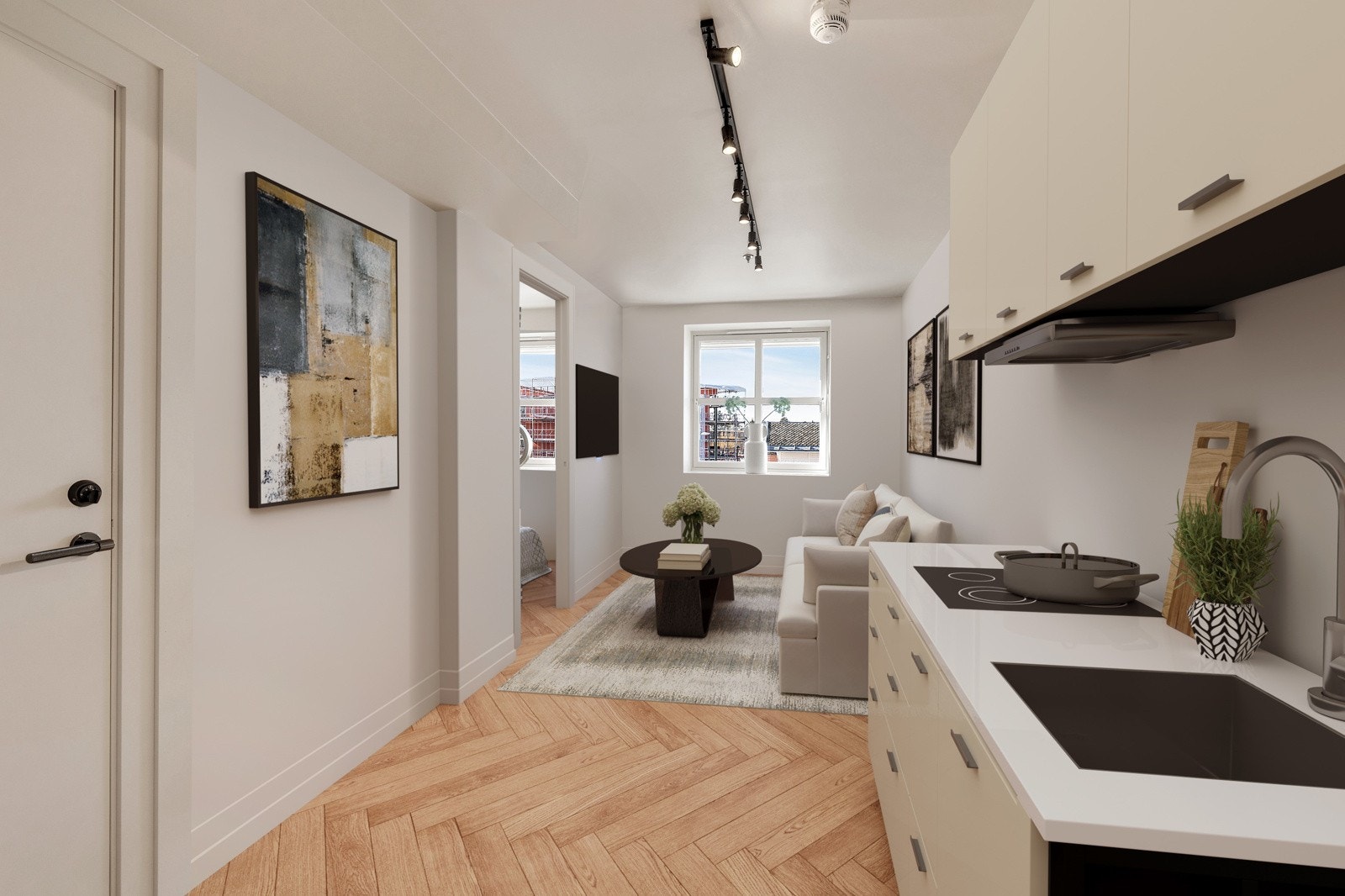 Eksempel på hybelløsning- det er tilrettelagt for vannføring. (Illustrasjonsbilde) Galleribilde