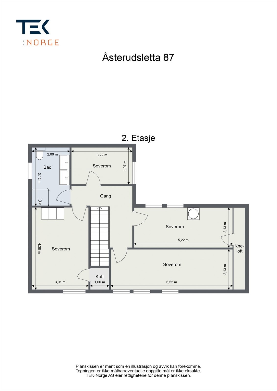 Plantegning 2.etasje Galleribilde