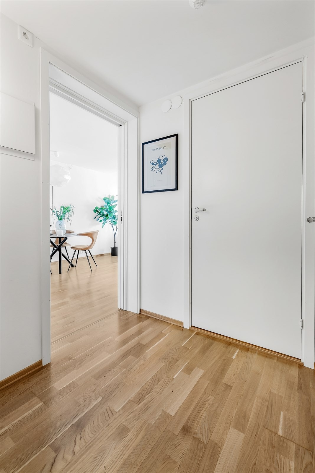 Fra entré er det direkte tilgang til baderom og stue/kjøkken. Galleribilde