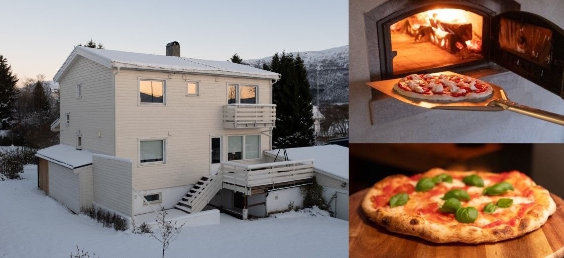 Koselig enebolig med bakerovn Galleribilde