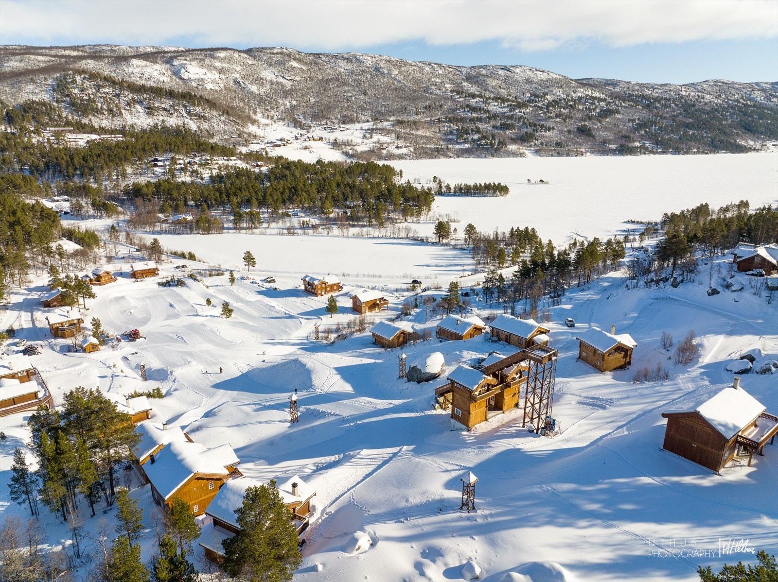 I Skibyen kan man leke og la seg utfordre. Galleribilde