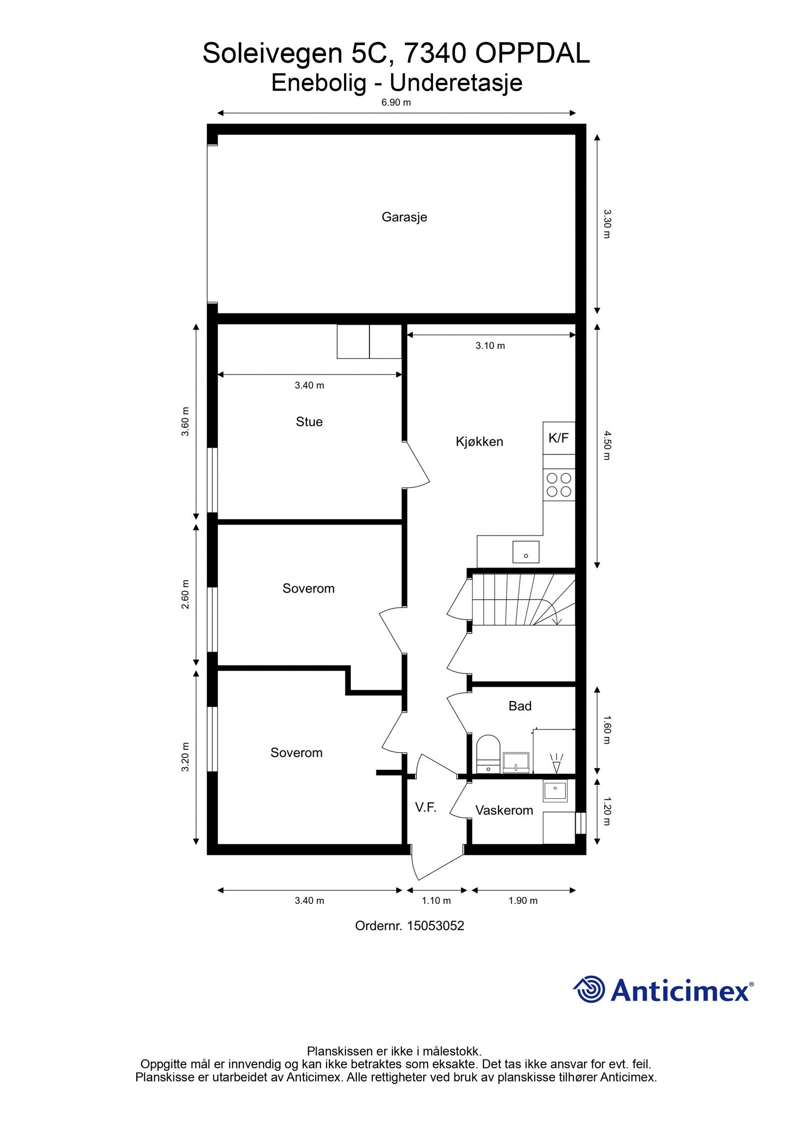 Planskisse underetasje. Galleribilde