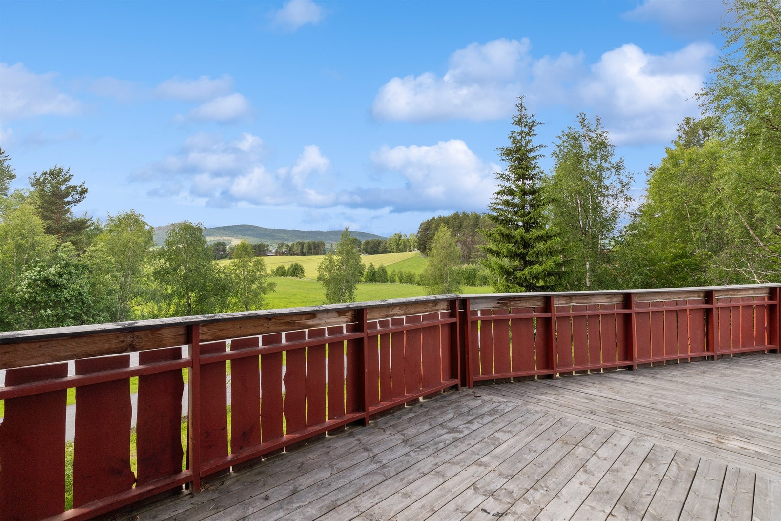 Pent utsikt fra terrassen. Galleribilde