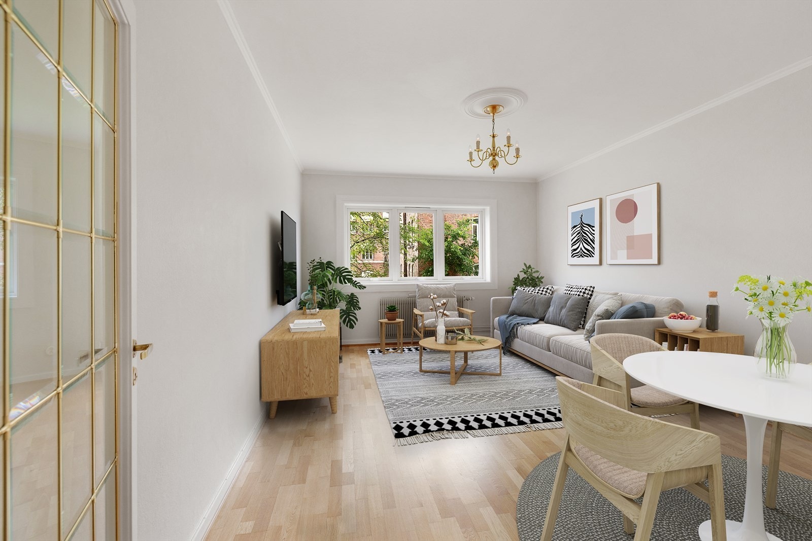 Velkommen til Torshovgata 15 B - En meget attraktiv og gjennomgående 2-roms med meget god beliggenhet. - Bildet er digitalt stylet. Galleribilde