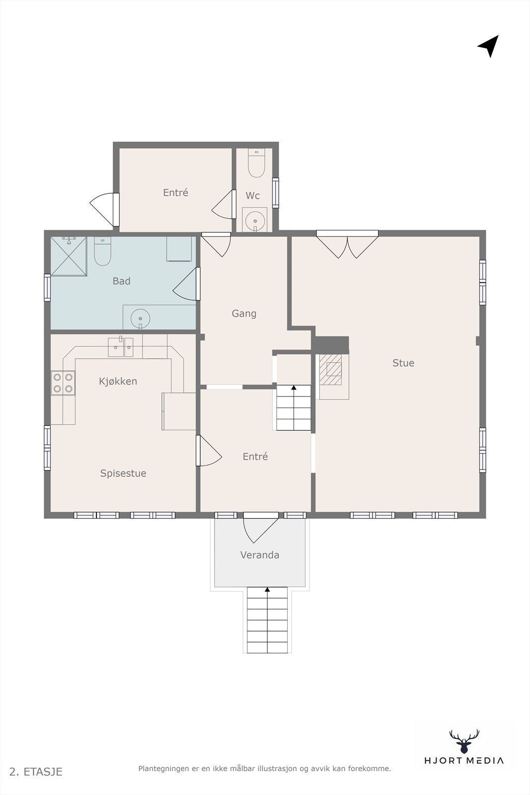 Plantegning 1. etasje. Galleribilde