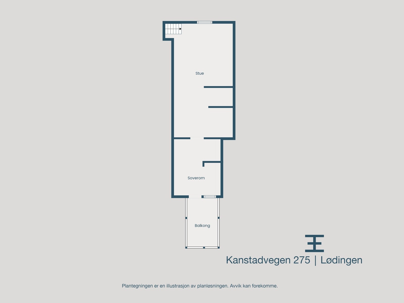 Plantegning loft Galleribilde