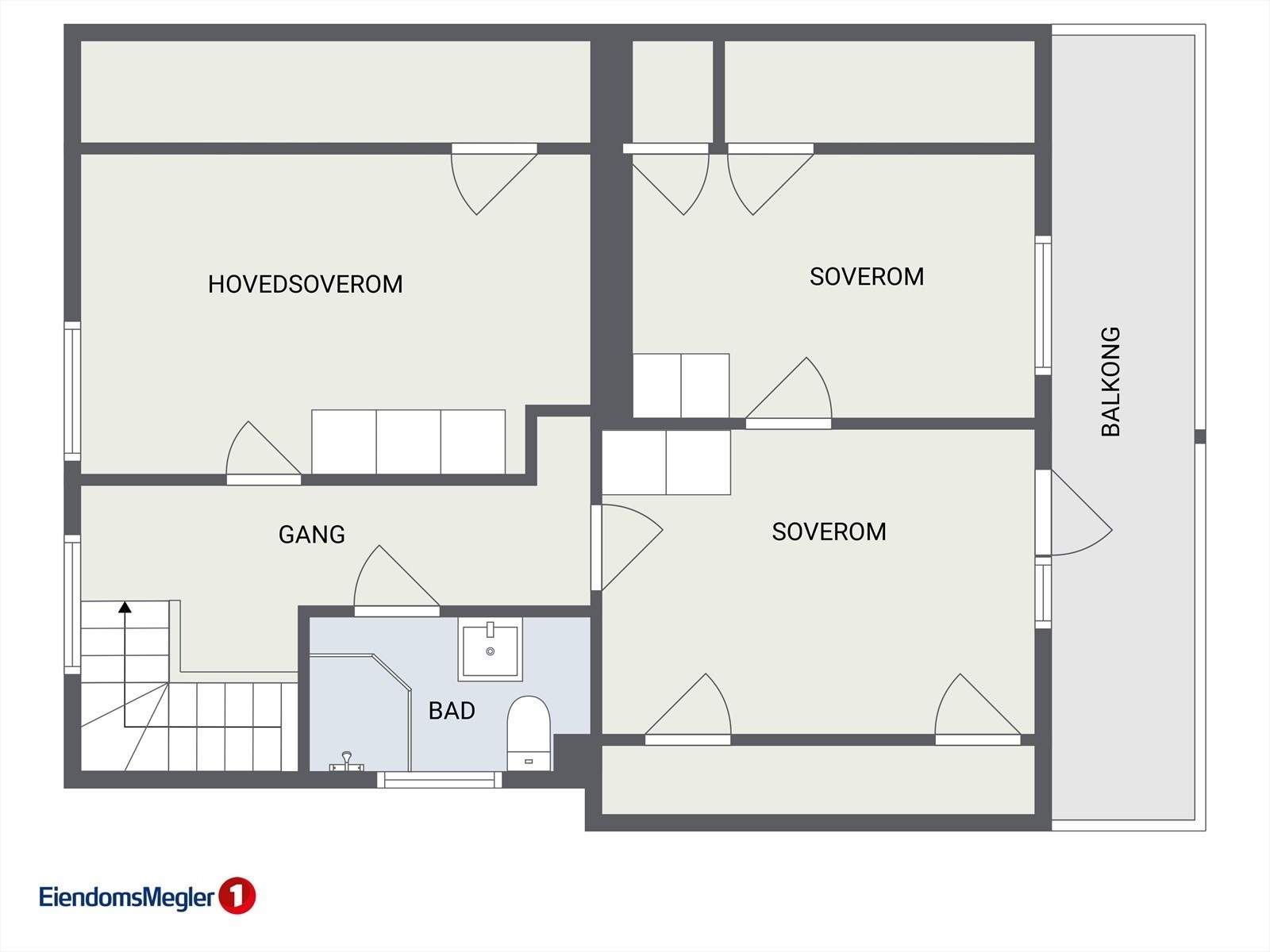 Plantegning 2. etasje (loft). Galleribilde
