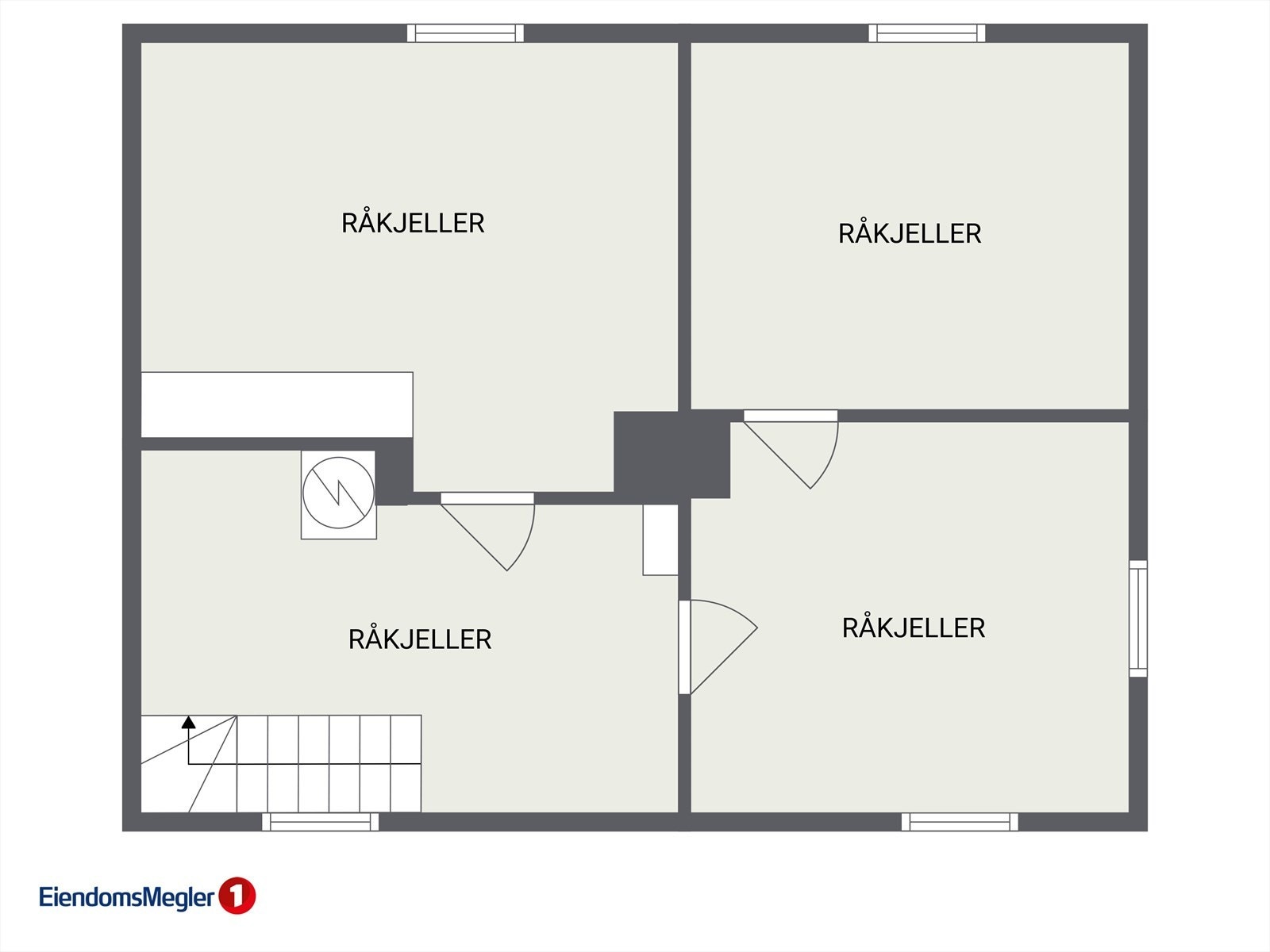 Plantegning krypkjeller. Galleribilde