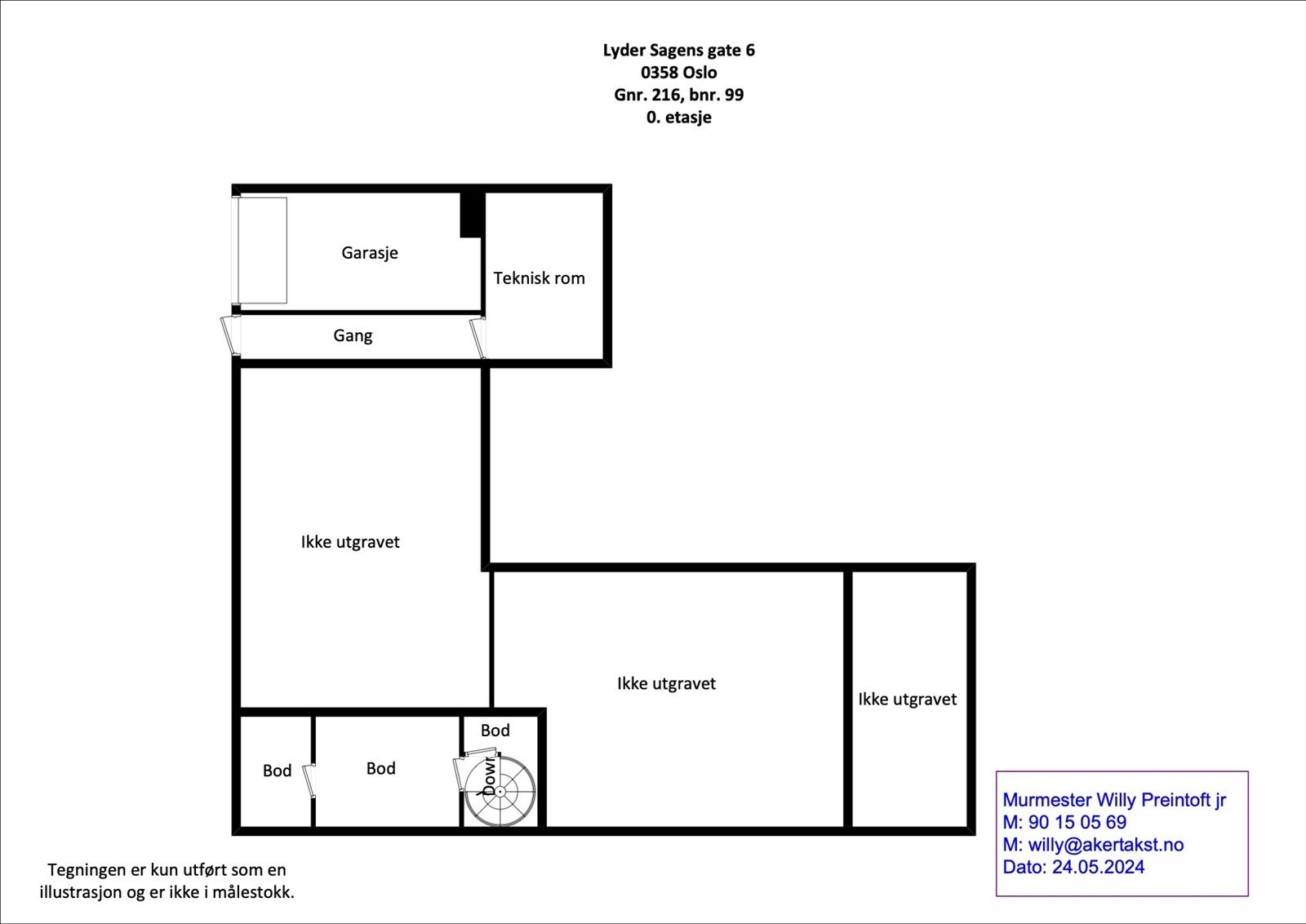 Plantegning Galleribilde