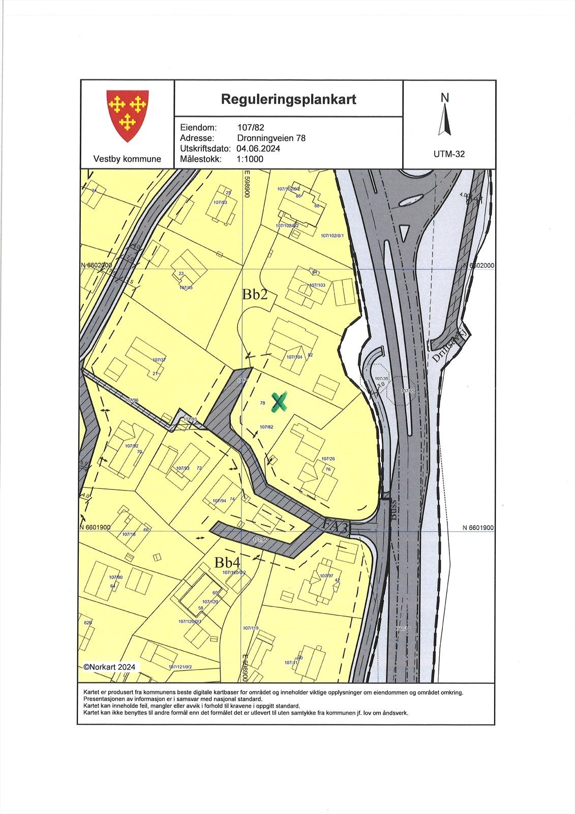 Reguleringskart Galleribilde