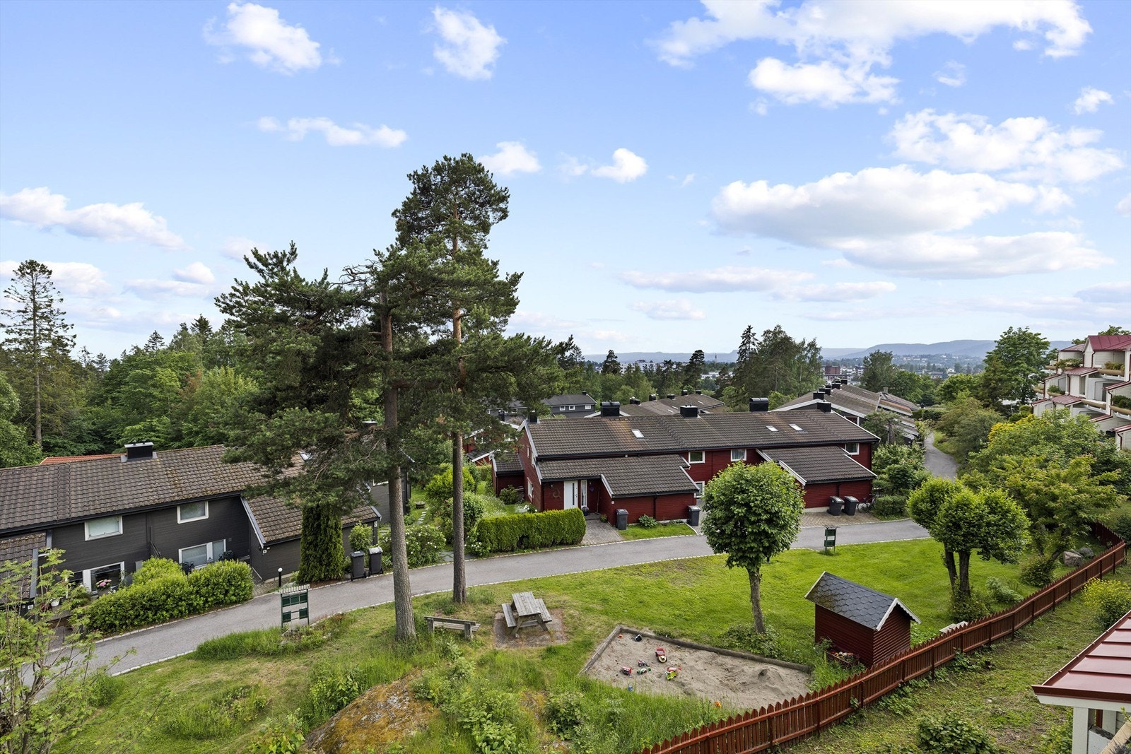 Utsikt fra balkong Galleribilde