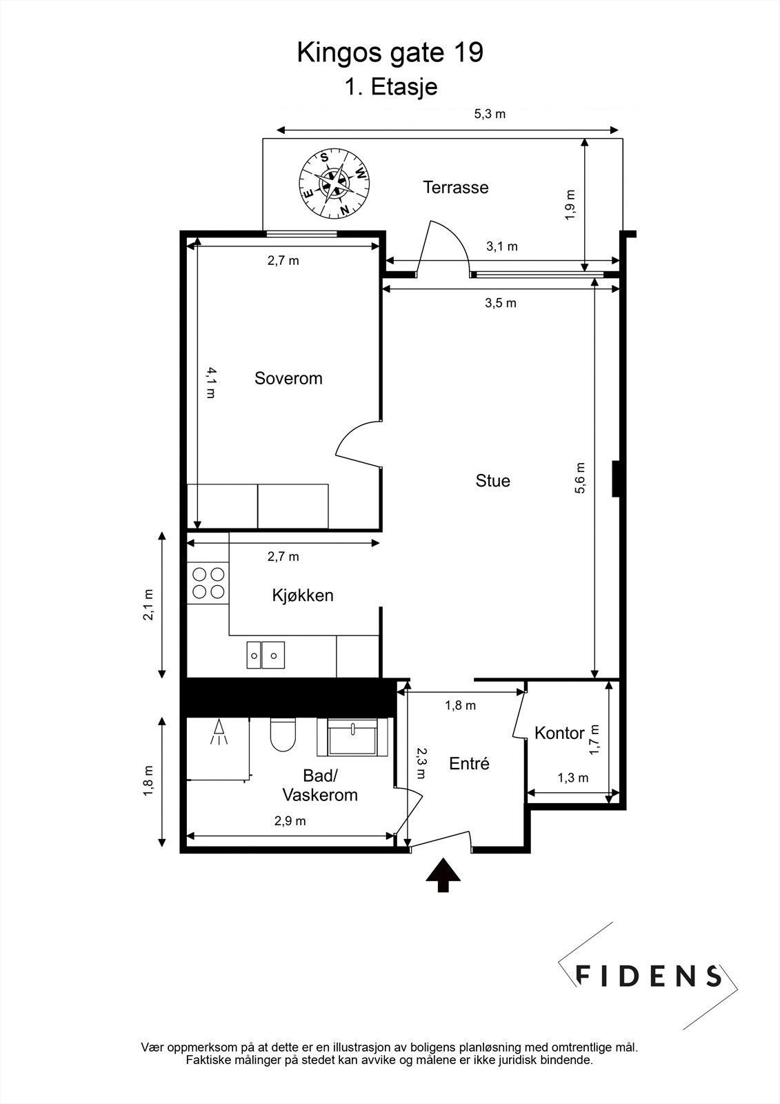 Plantegning Galleribilde