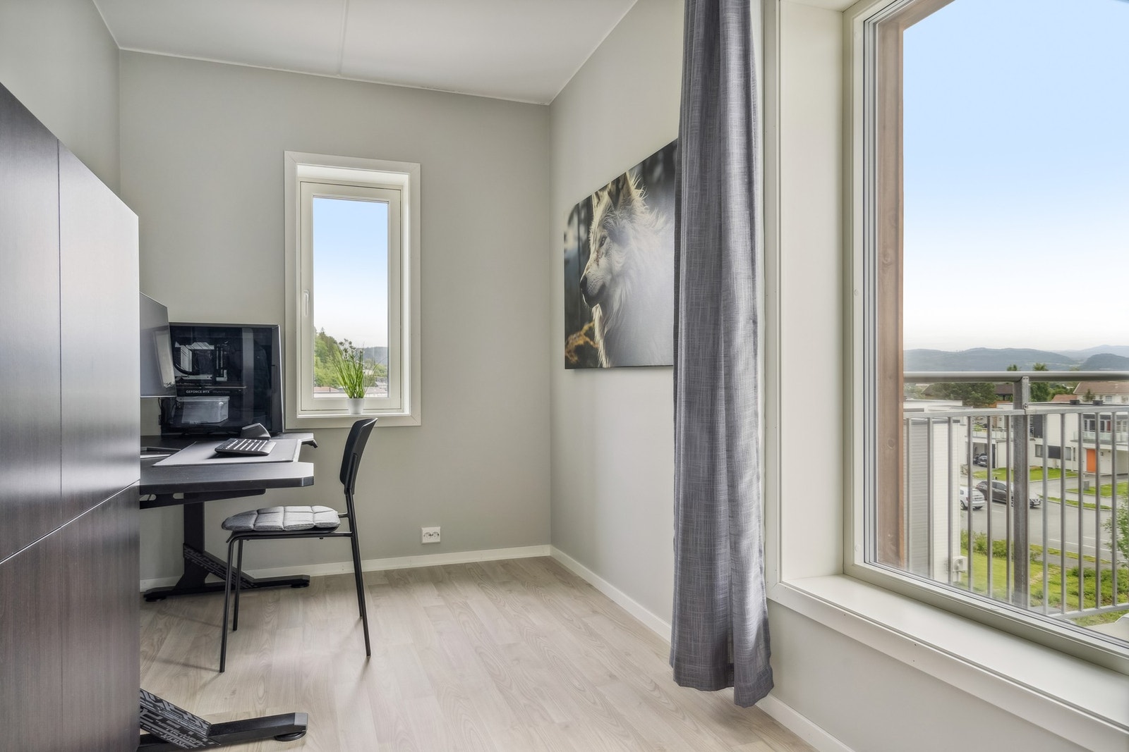 Her er det mulighet til å sette opp vegg for å skape et ekstra rom. Galleribilde