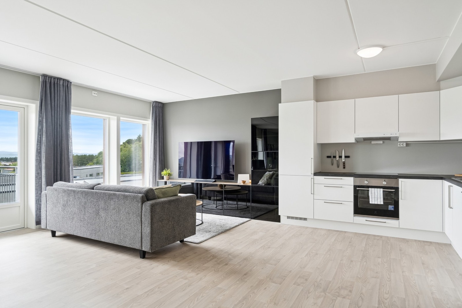 Boligen benytter elektrisitet som oppvarmingskilde. Galleribilde