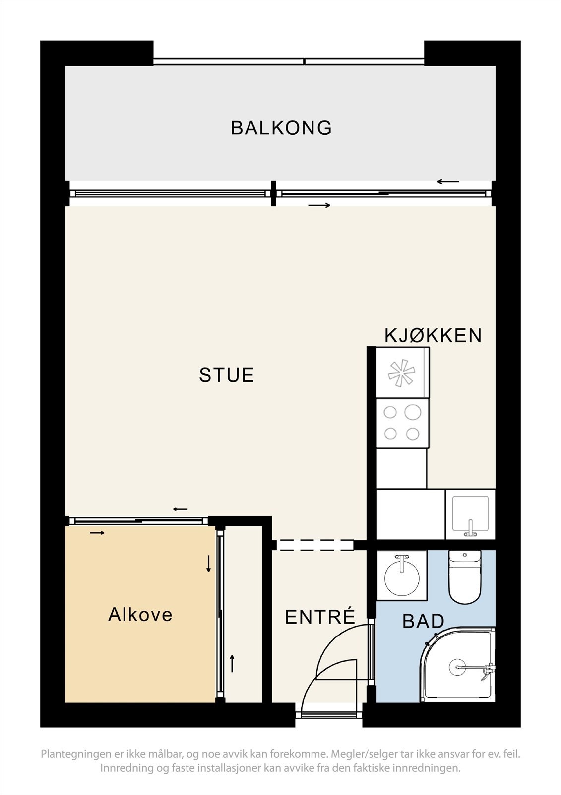 Plantegning av leiligheten. Galleribilde