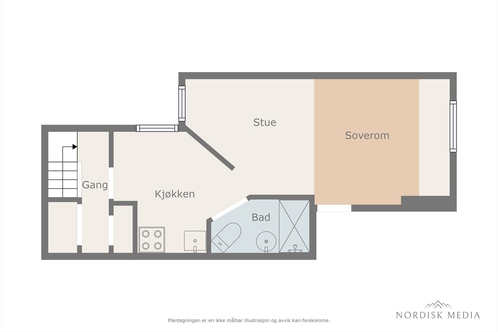 Plantegning | St.Hansstredet 26 Galleribilde