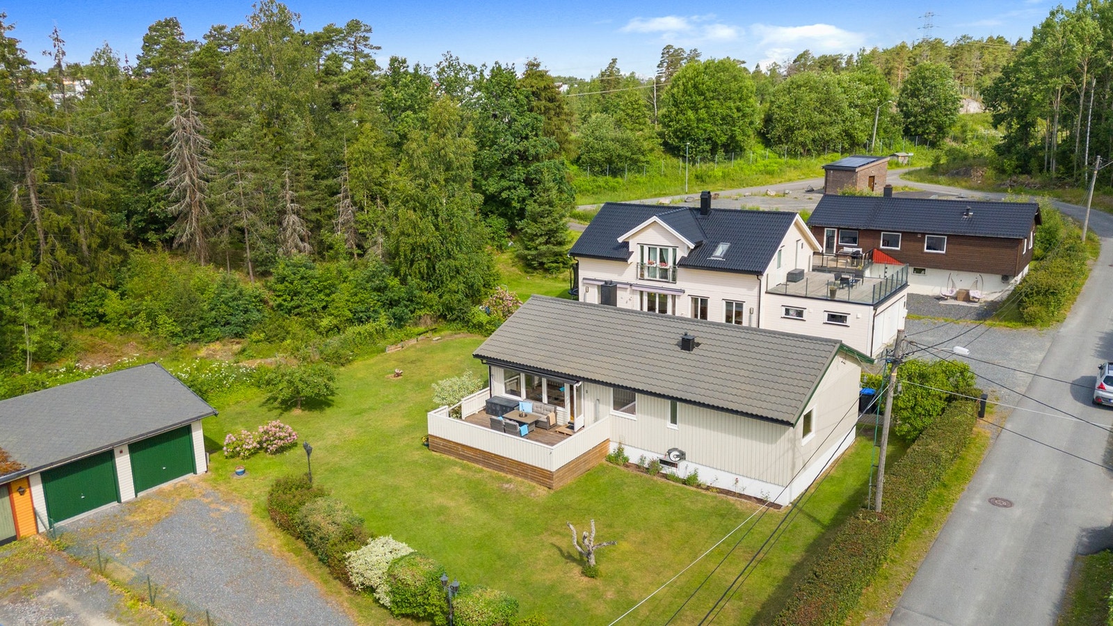 Tilbaketrukket, men svært sentralt kan dette bli familiens nye drømmehjem. Galleribilde