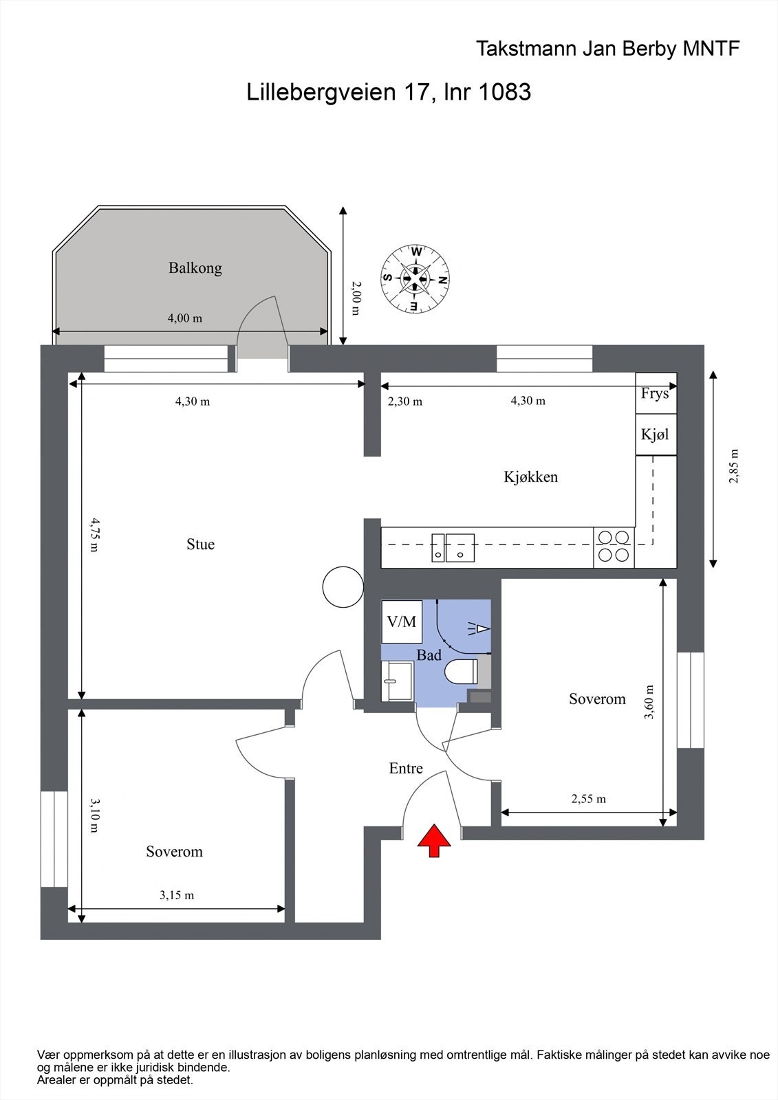 Plantegning Galleribilde