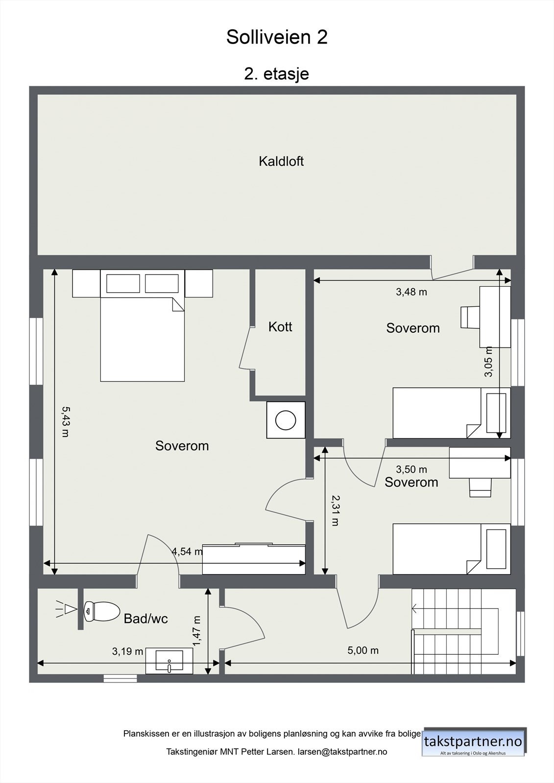 Plantegning 2.etasje Galleribilde