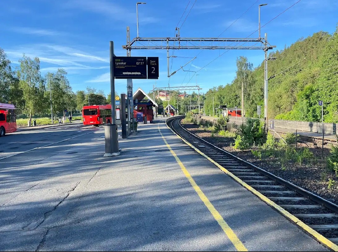 Selgers private bilde av Hauketo togstasjon Galleribilde