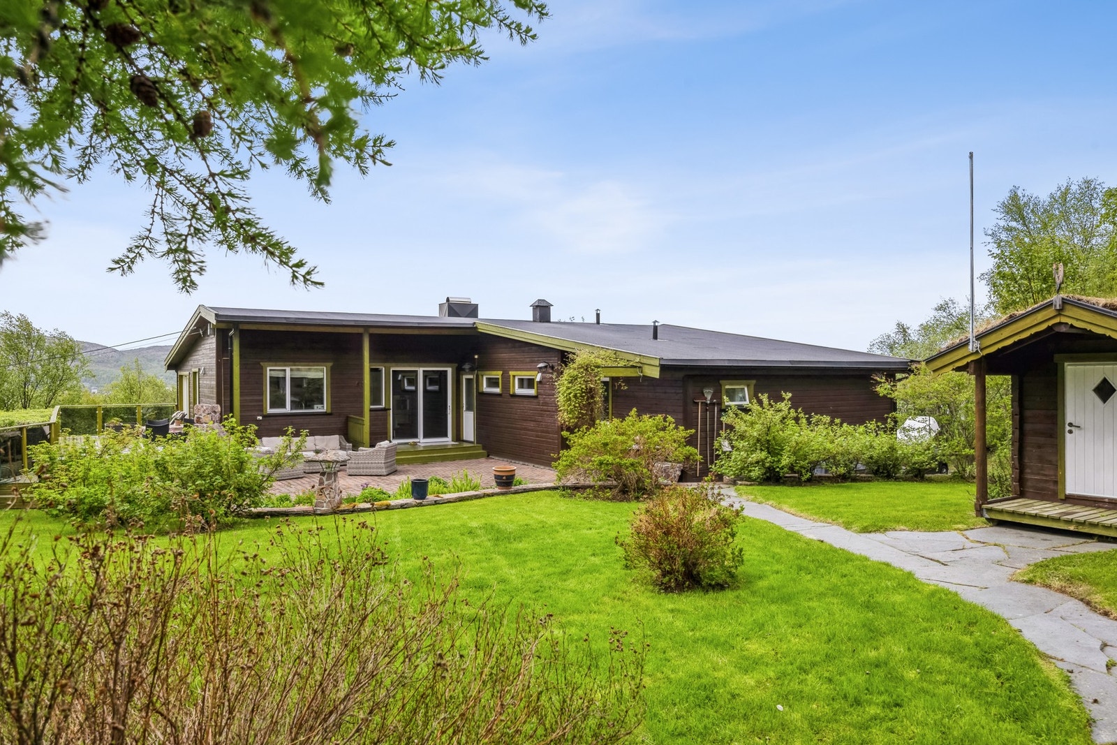 Flott opparbeidet hage Galleribilde