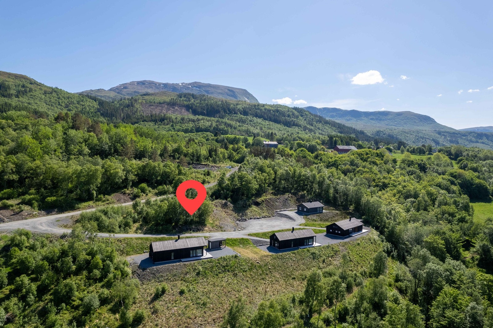 Tomtens plassering, ca markert Galleribilde