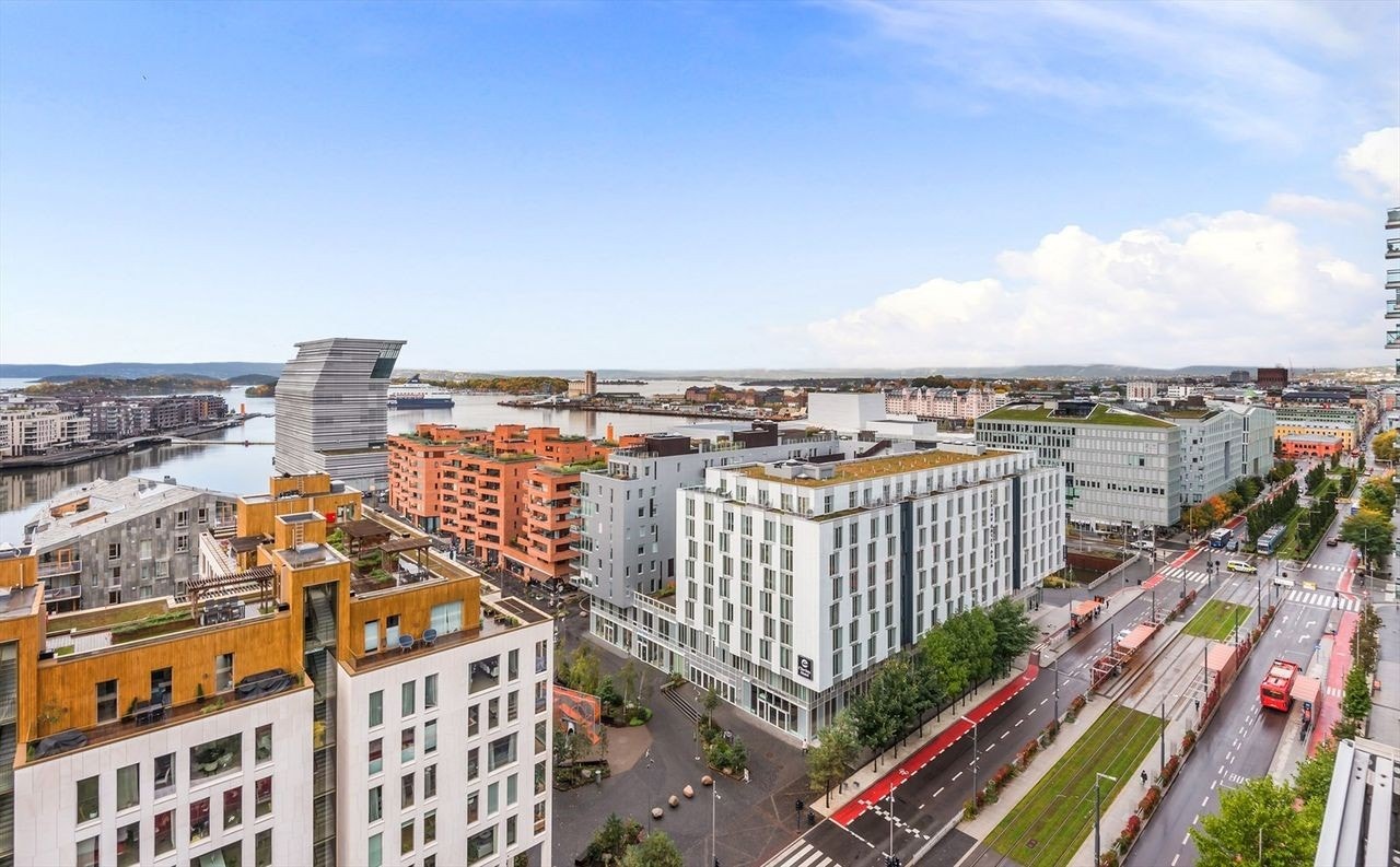 Utsikt takterrasse Galleribilde