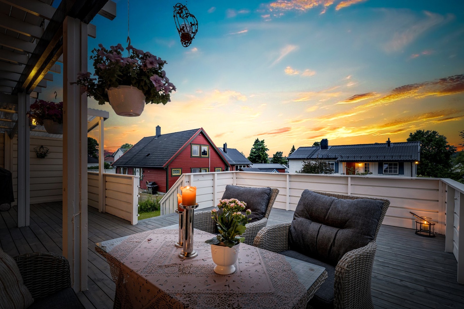 Her bor man skjermet til i et svært attraktivt område på Heimdal. Galleribilde