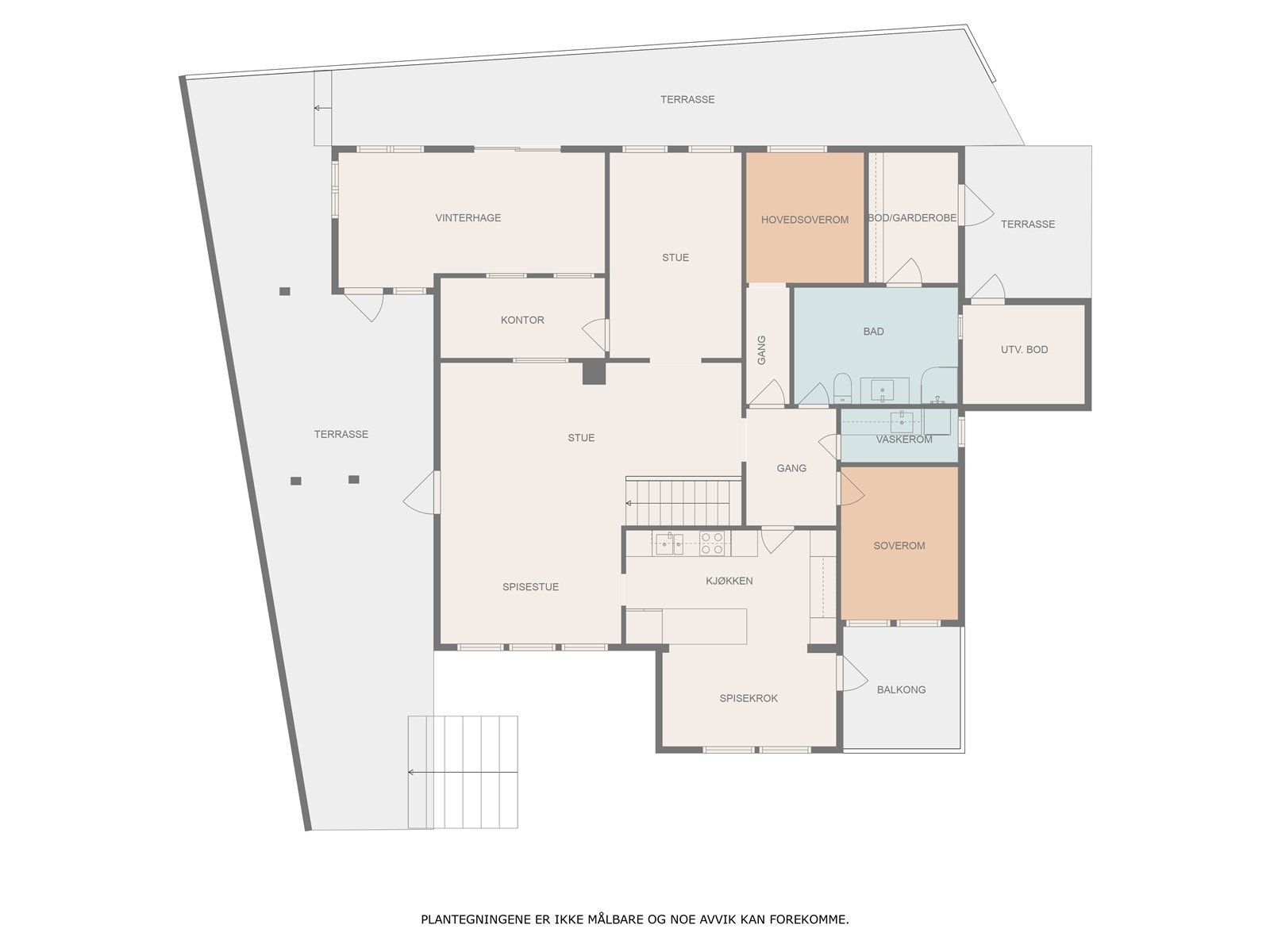 Omvisningen starter i hovedetasje Galleribilde